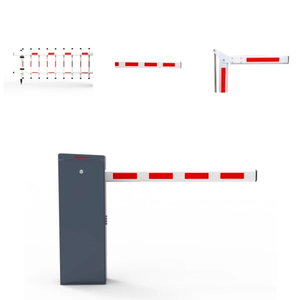 Articulated DC Boom Barrier Gate for Toll Revenue System - Smart Folded Arm Motorized Vehicle Access Control & Parking Management System