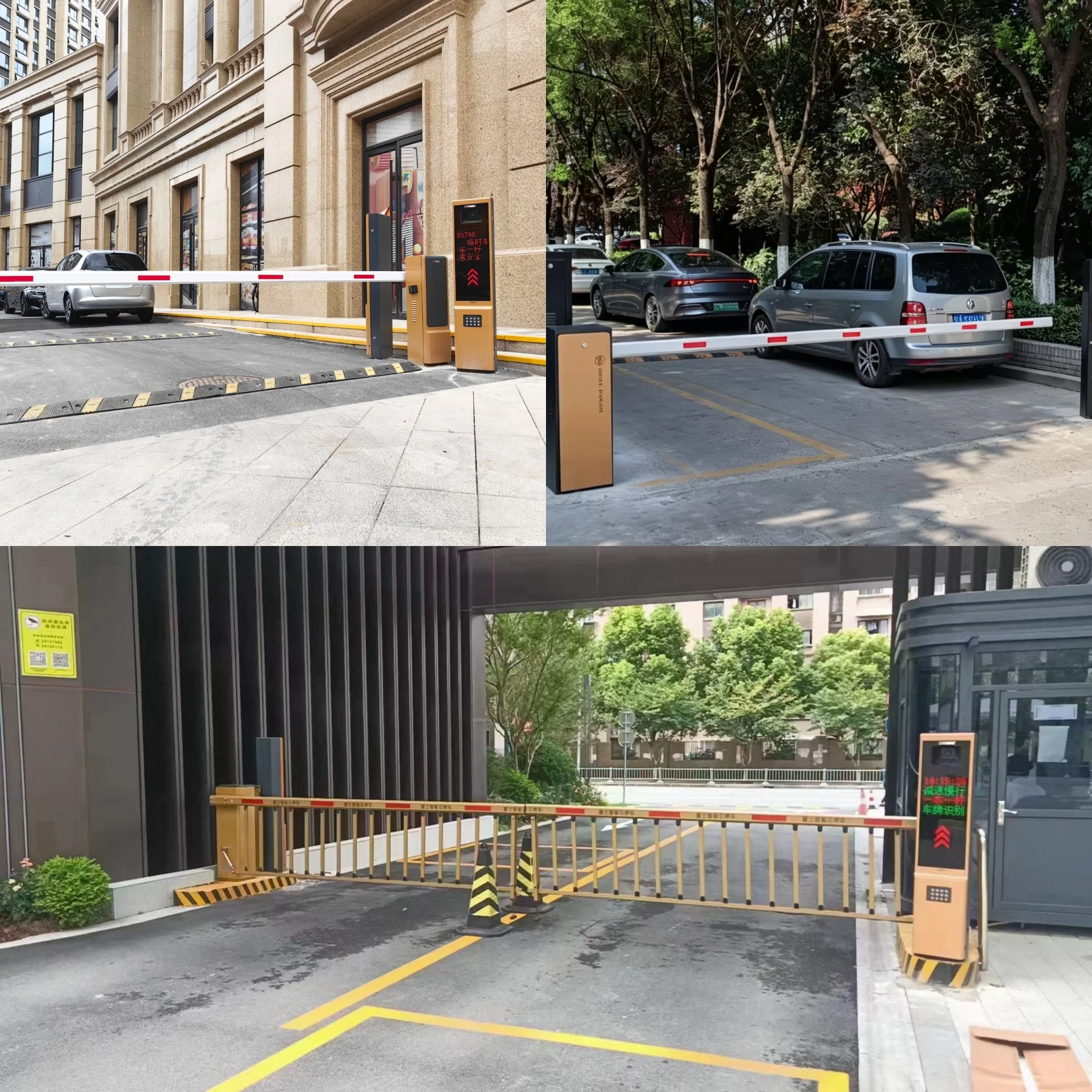 LED Security Boom Barrier Gate for Optimal Entry & Exit - Smart Illuminated Vehicle Access Control & Traffic Management System