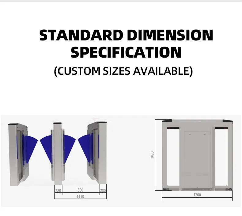 Swing turnstile gate installation for Singapore CBD office lobby security