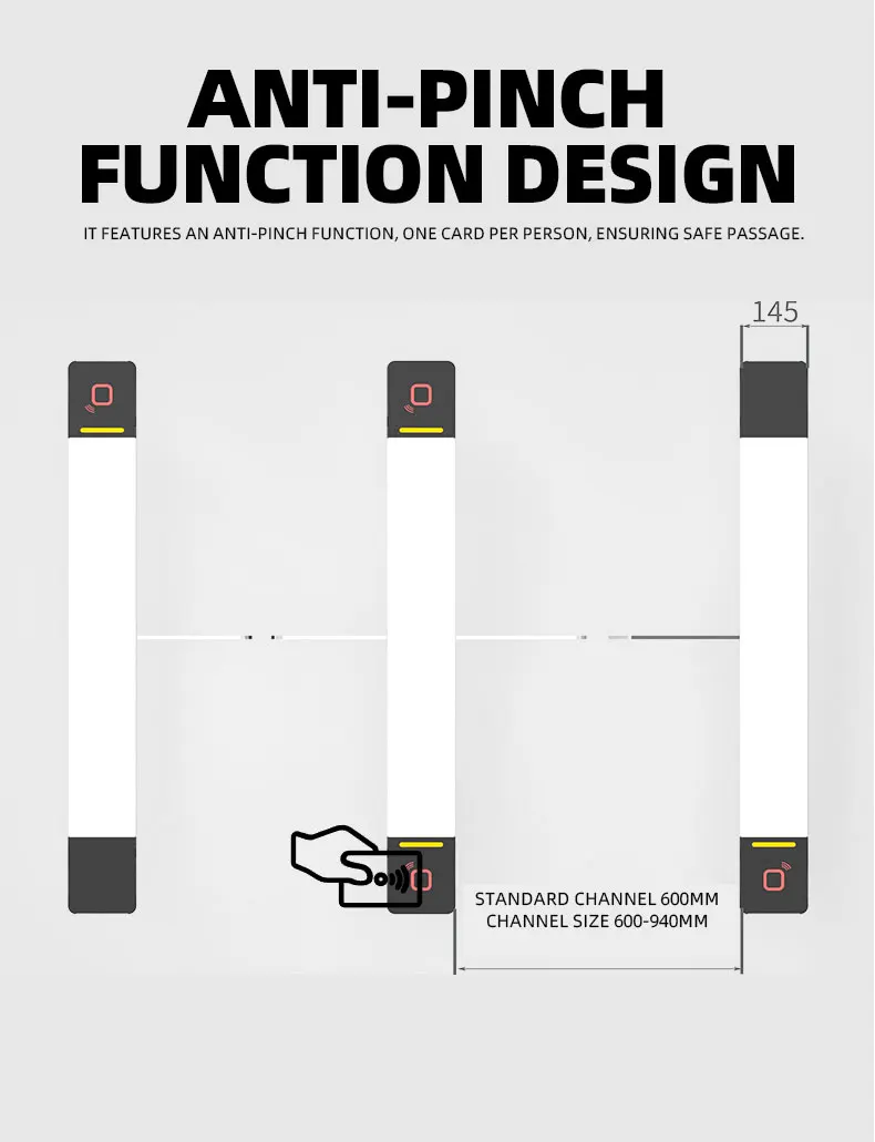 Baroxon stainless steel automated turnstile system SG