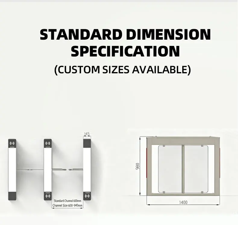 Baroxon stainless steel swing turnstile gate for building access control Singapore