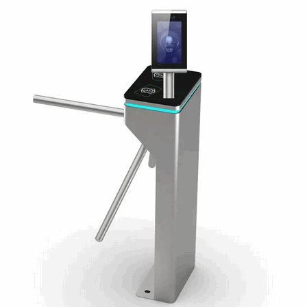 Heavy-Duty Automatic Swing Barrier Gate with Integrated Dome Camera – Security and Access Management System for Residential Construction Sites
