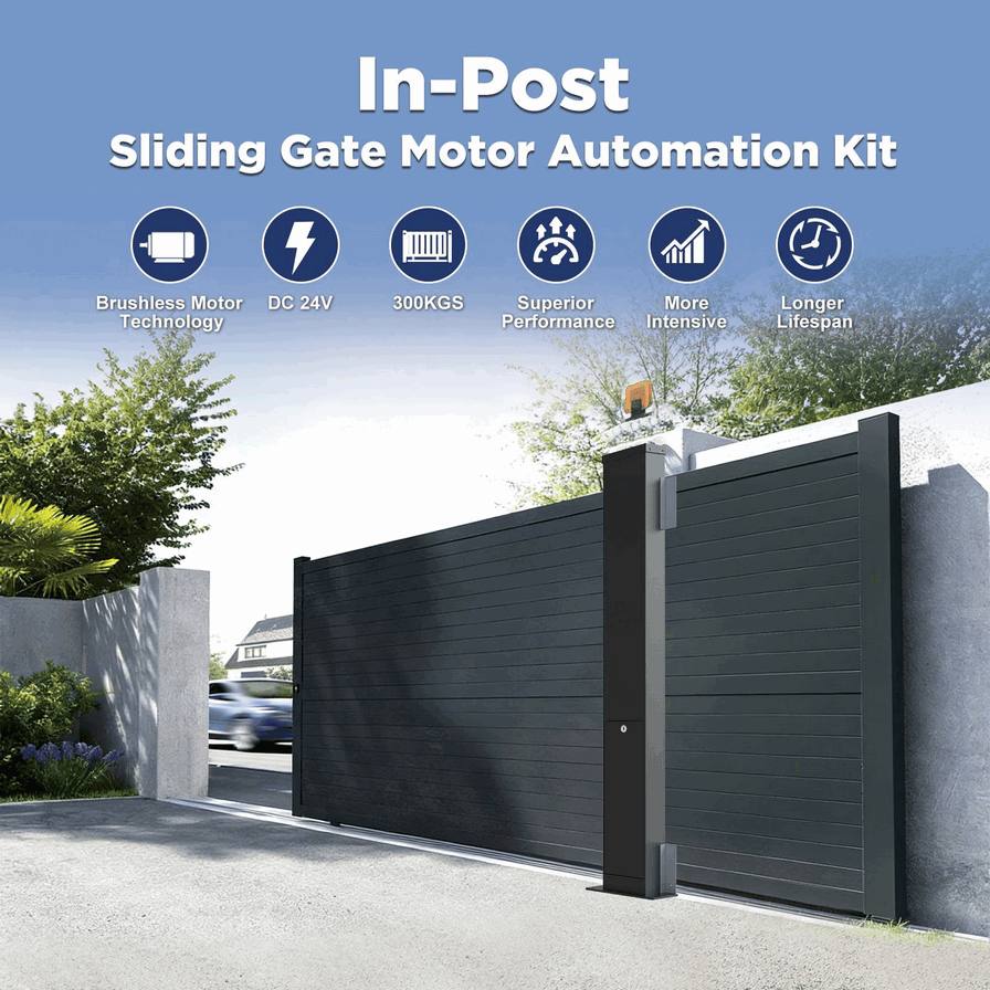 300kg Automatic Sliding Gate Motor Kit – Premium Electric Sliding Gate System for Luxury Gated Communities and High-End Residential Property Access Control