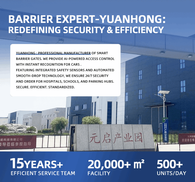 Automatic Folding Fence Parking Barrier Gate with LED Status Indicator Display - Smart Articulated Arm Vehicle Access Control & Boom Gate System