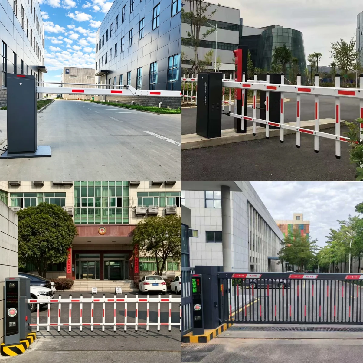 Automatic Parking Boom Barrier Gate System with Motorized Security Control - Smart Vehicle Access & Traffic Management Equipment