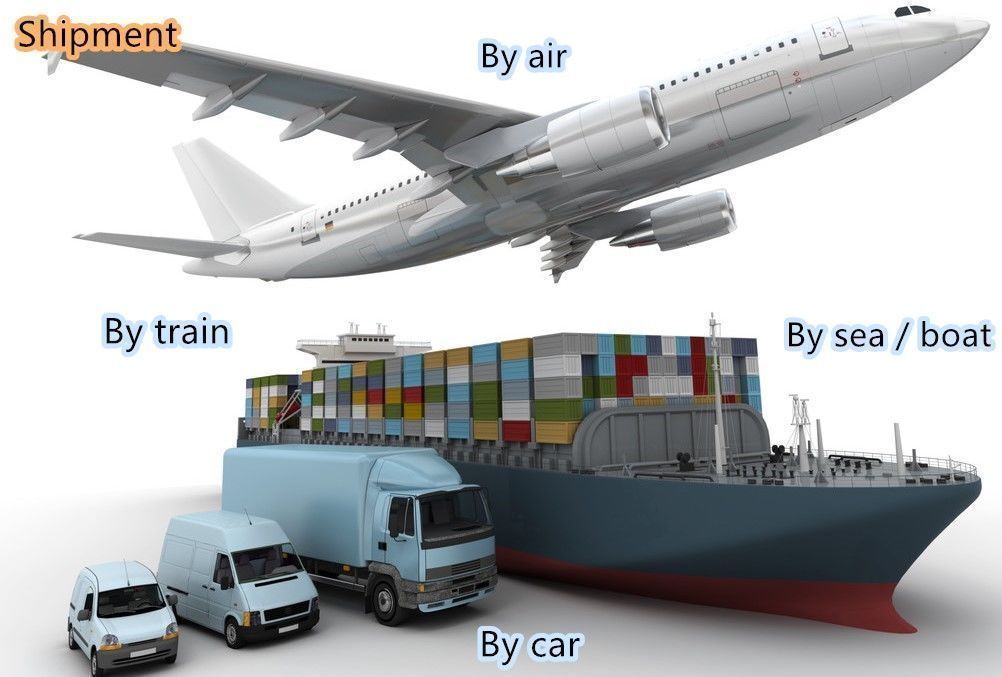 Fleet of container trucks distributing parking management equipment globally