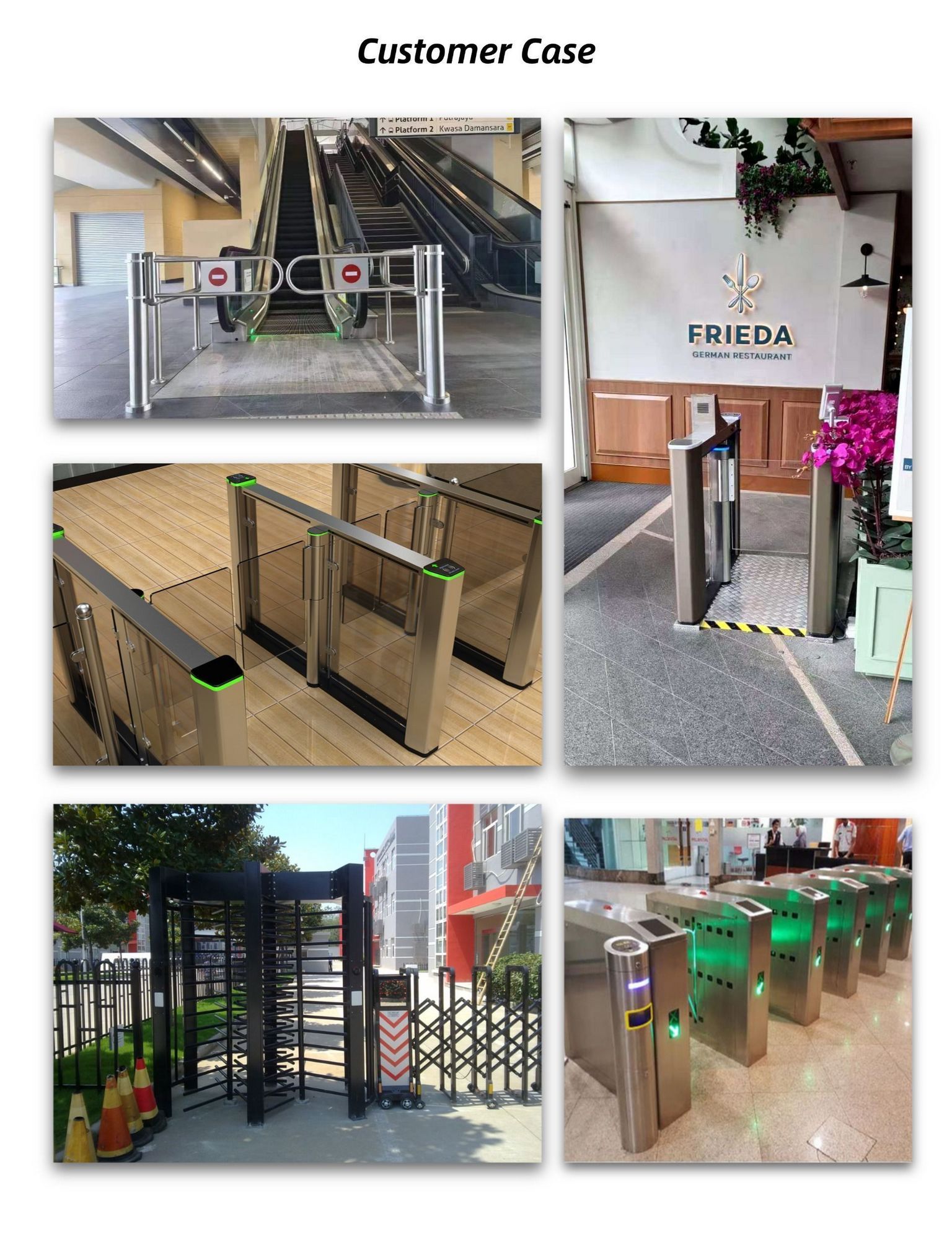 Heavy duty parking barrier gate with anti-tailgating mechanism