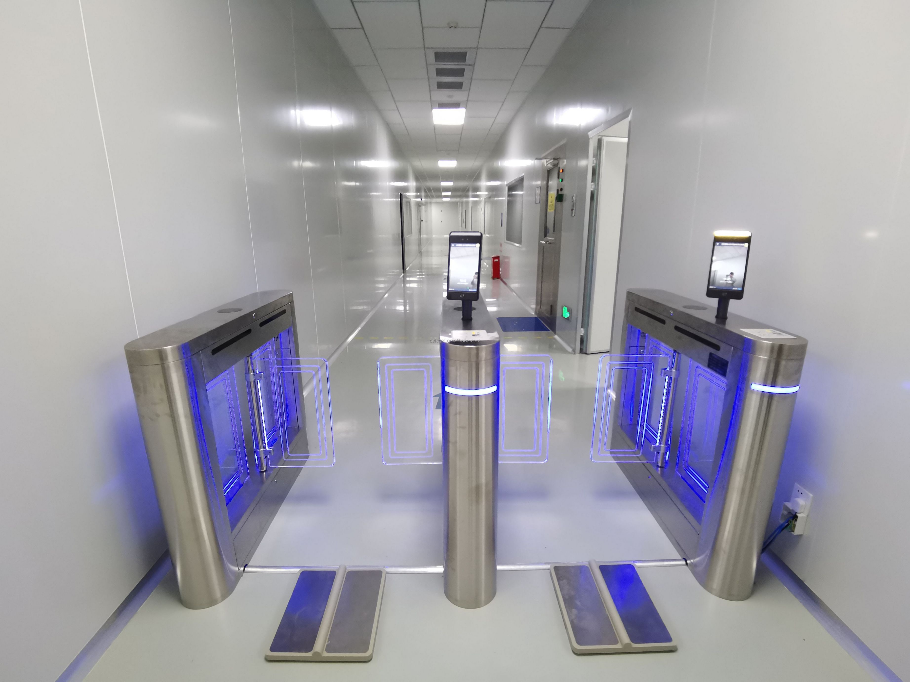 Baroxon Ba-623 stainless steel automatic swing turnstile for corporate lobby Singapore