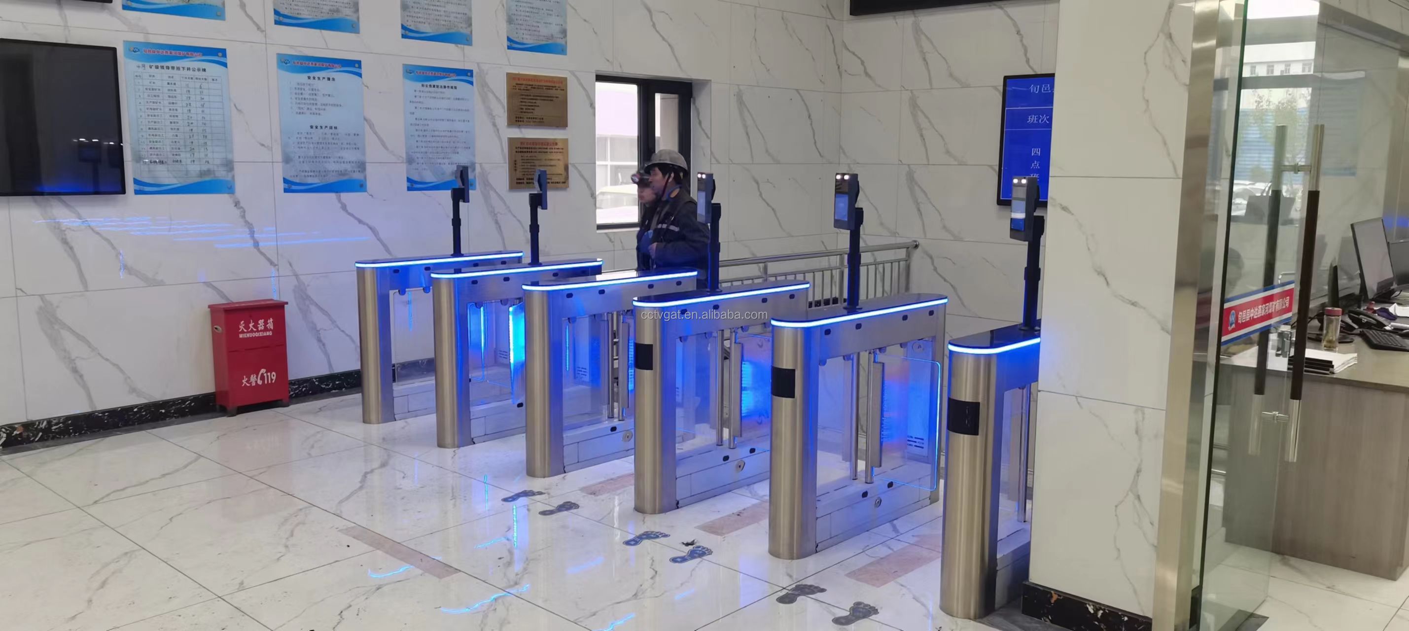 Baroxon biometric face recognition turnstile integration Singapore