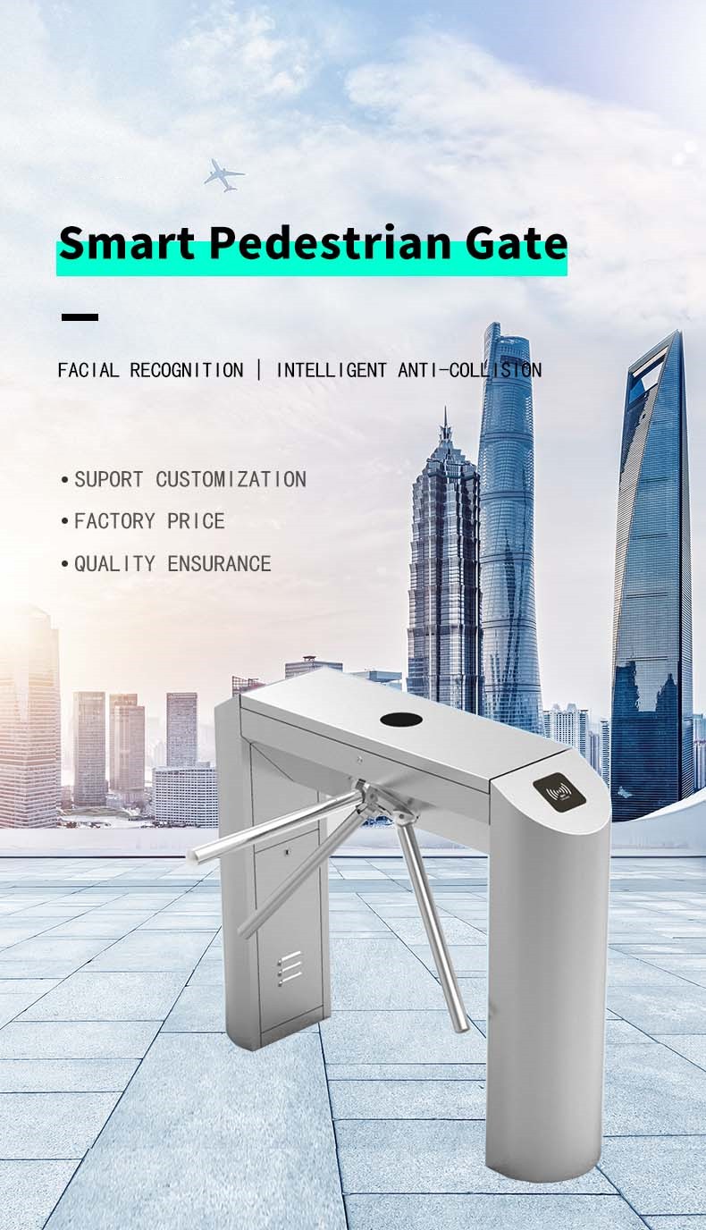 Professional deployment of Baroxon tripod security gate in corporate office lobby Singapore