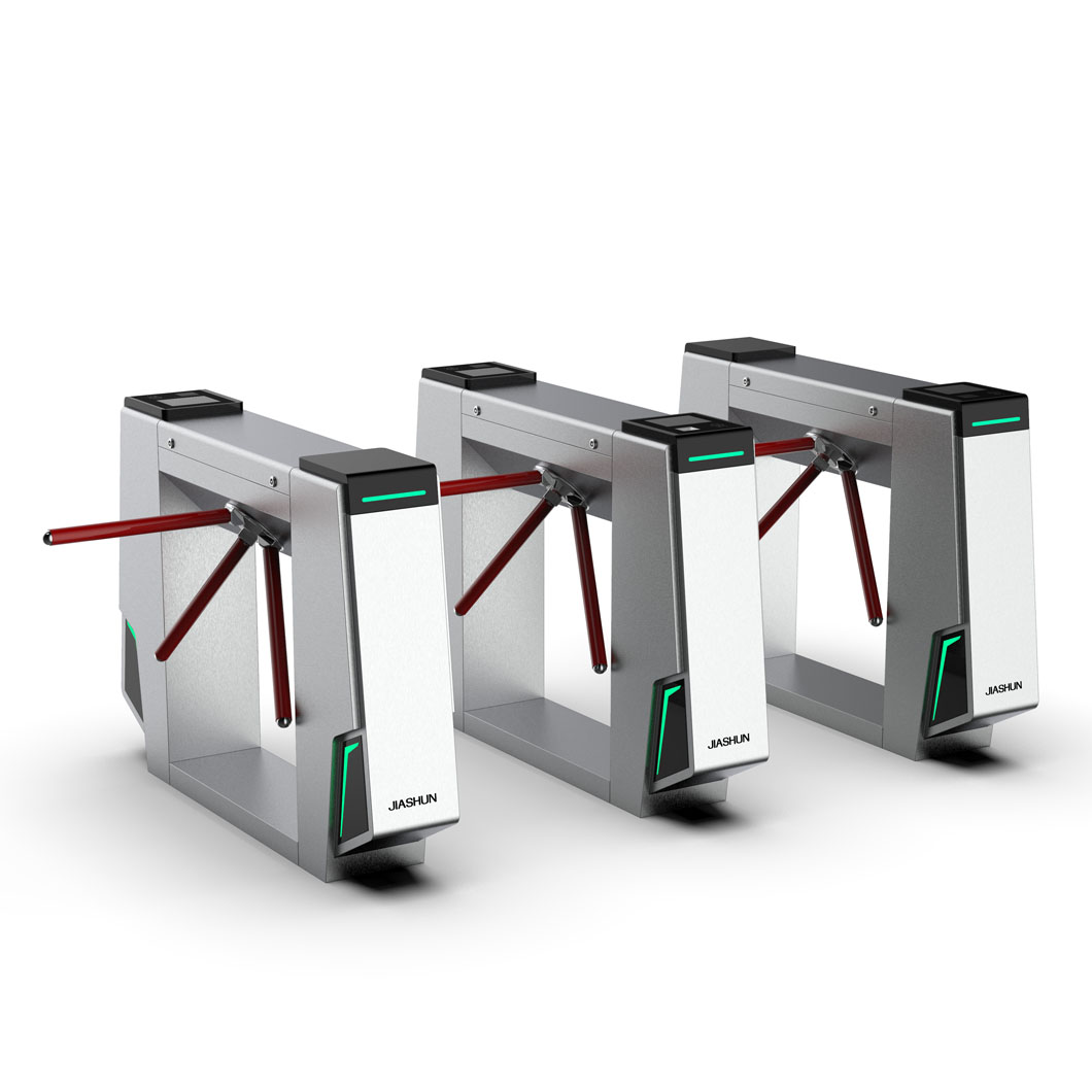 Baroxon commercial tripod turnstile gate deployed in Singapore office lobby