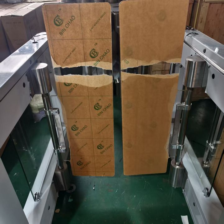 Tall acrylic panel security gate
