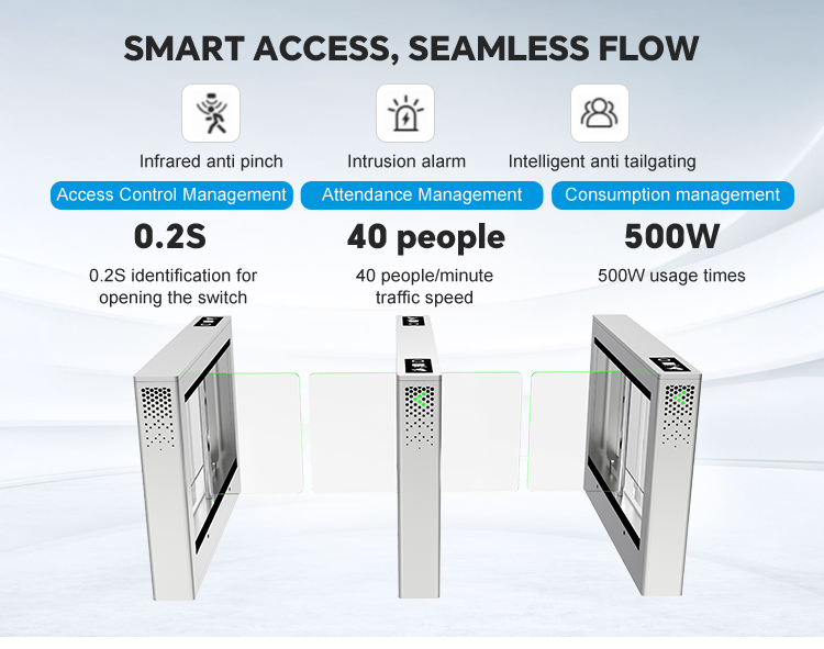 Installation of facial recognition access control machine with transparent acrylic and LED indicators in Singapore building