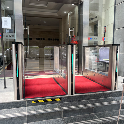 ESD antistatic barrier gate system testing for sterile cleanroom and factory entrance protection in Singapore