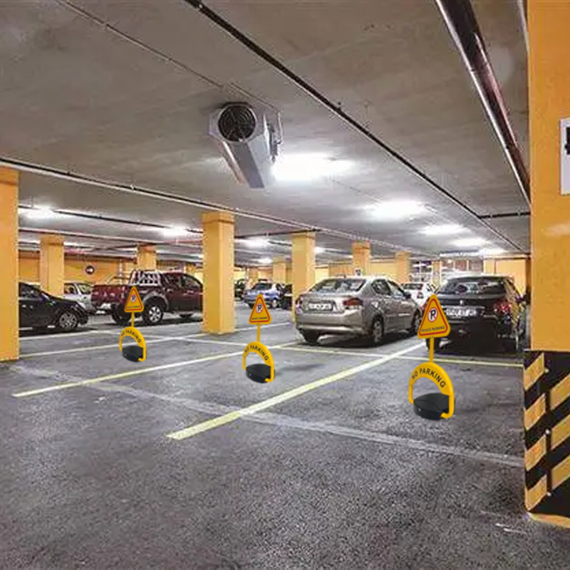 Battery powered electric parking lock anti-rust outdoor