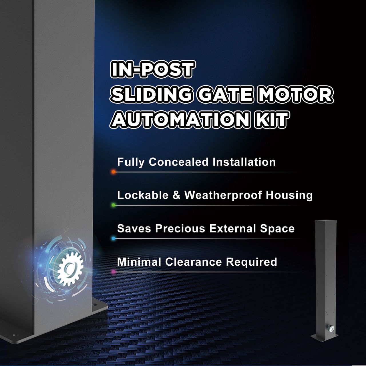 Official distributor of Baroxon brushless hidden sliding gate motor in Singapore
