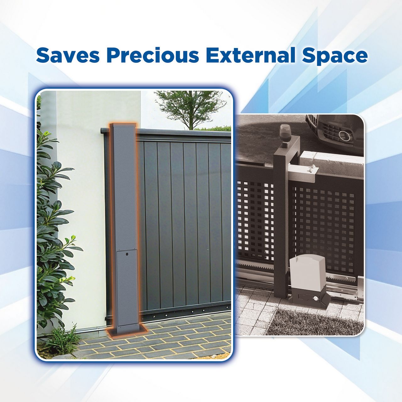 Minimalist smart control panel configurations for high-end residential estate entrances